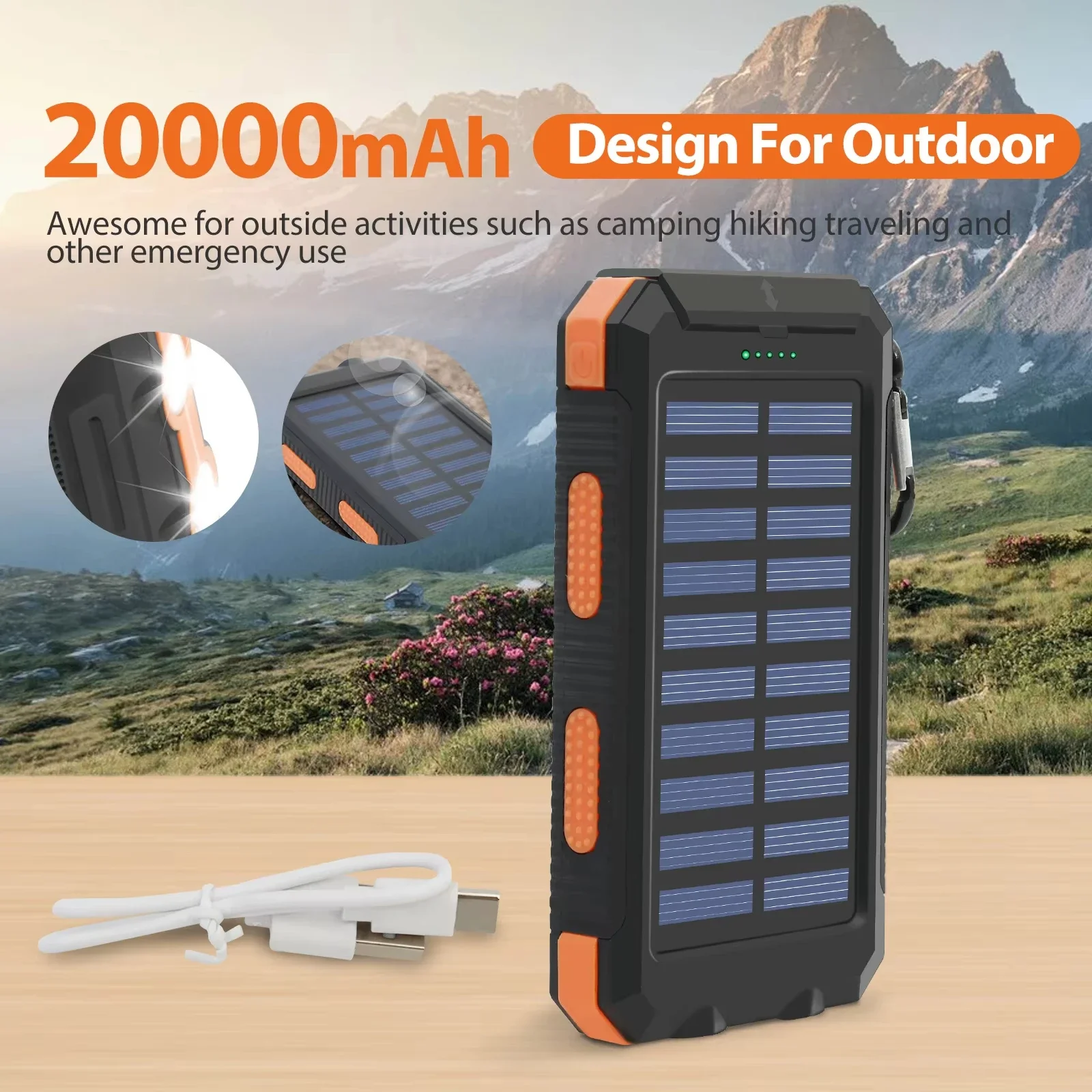 Pin sạc dự phòng năng lượng mặ - đánh giá và giá Solar Emergency Charger