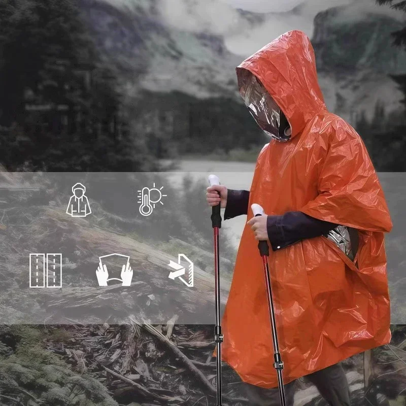 Hooded Emergency Rain Poncho W - đánh giá và giá Emergency Poncho Rain